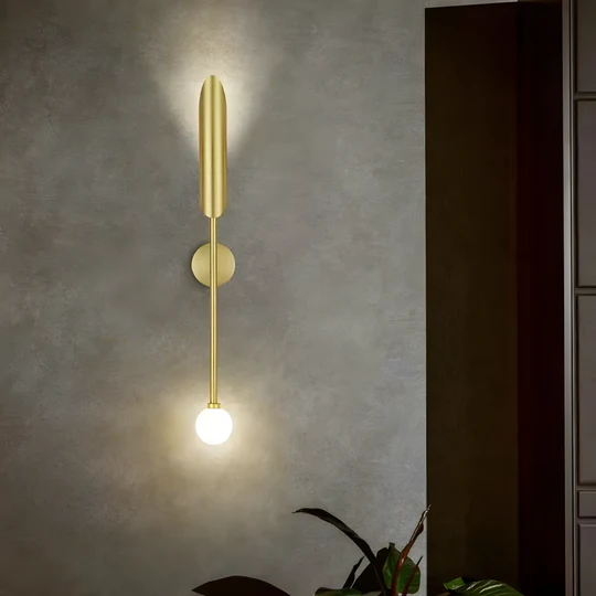 RANA Yatak Odası ve Oturma Odası için Duvar Apliği – Başucu, Otel, Restoran Aydınlatma 3186-W46-5Q-KY GOLD