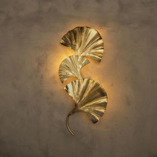 RANA Yaprak 3 lü – Duvar Aplik RA-APLK-3505-7325 GOLD