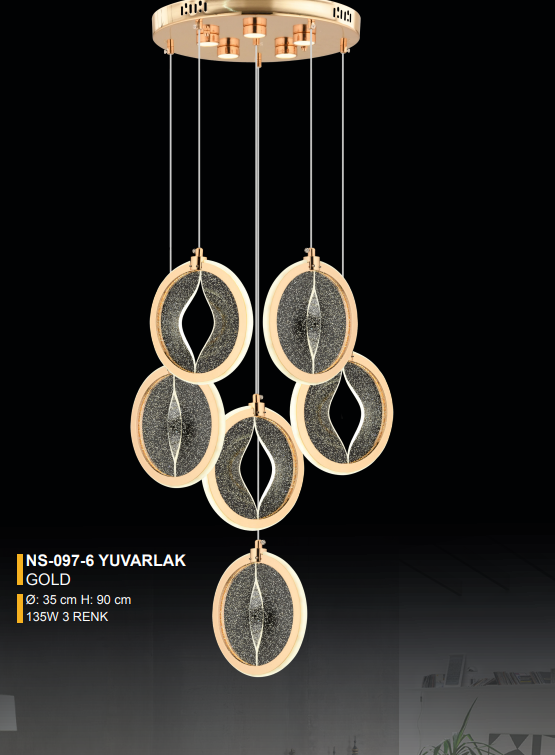 RANA 097-6 GOLD SARKIT AVİZE